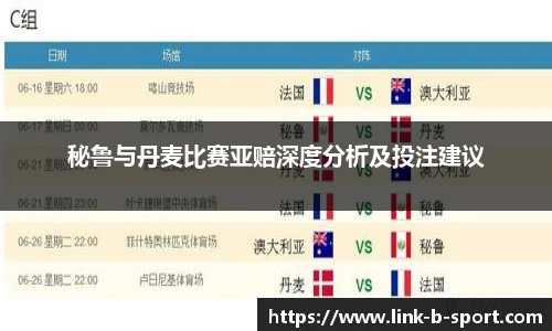 秘鲁与丹麦比赛亚赔深度分析及投注建议